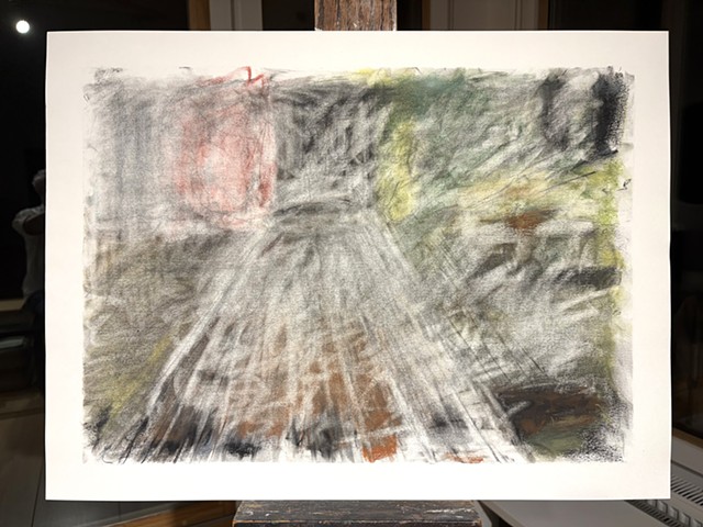 260728 July 28, 2026 conte on paper 18x24"