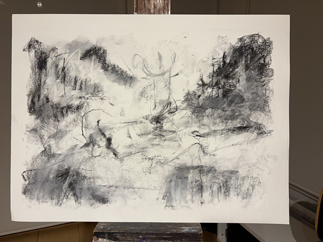 250713 July 13, 2025 conte on 18x24â€� paper 
