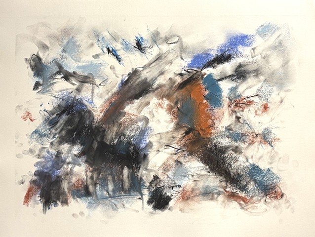 261030 October 30, 2026 conte on 18x24" Bee paper