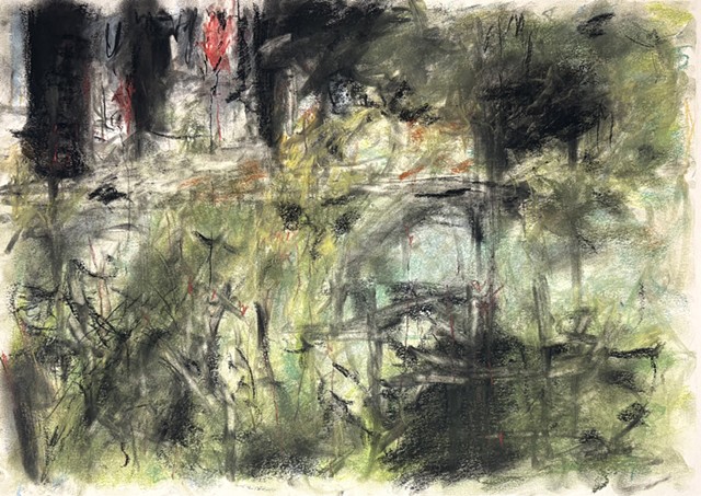 260726 July 26, 2026 18x24" conte on paper