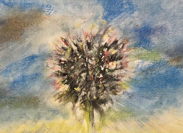 251107 November 7, 2025 conte crayon on 18x24 Bee paper