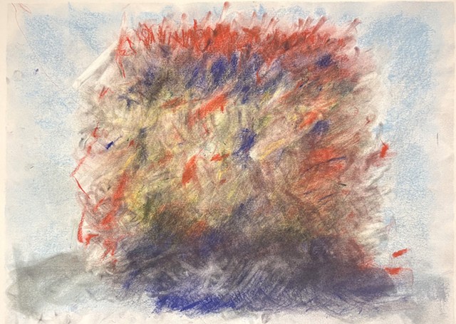 260721 July 21, 2026 conte on paper 18x24" 