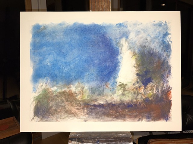 260501 May 1, 2026 conte on 18x24" Bee paper