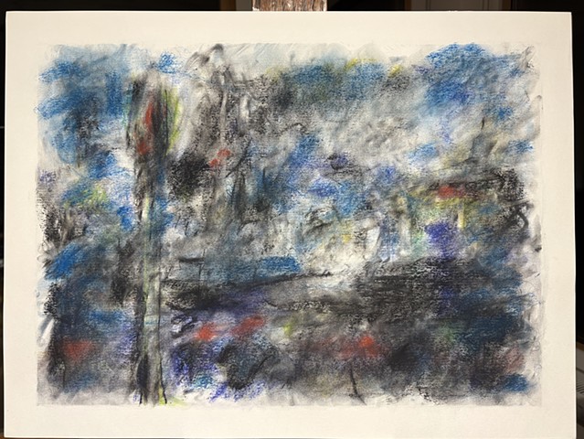 251024 October 24, 2025 conte 18x24 on Bee paper