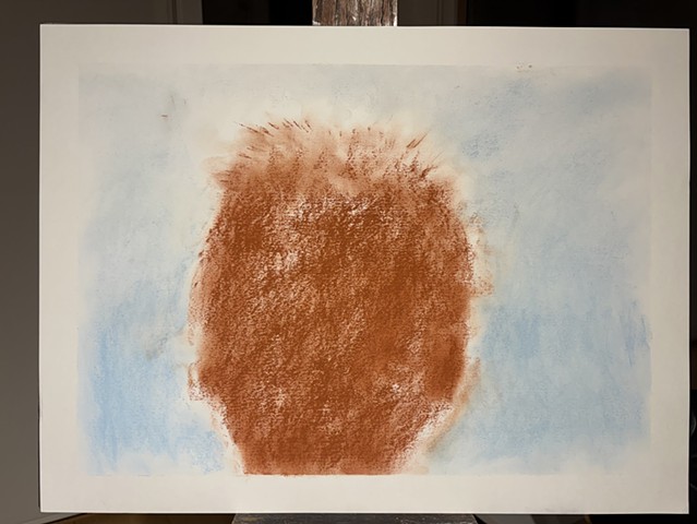 251207 December 7, 2025 conte 18x24 self portrait