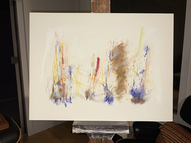 260505 May 5, 2026 conte on 18x24" Bee