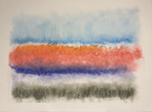 251128 November 28, 2025 conte crayon on 18x24" Bee