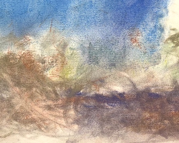  260501 May 1, 2026 conte on 18x24" Bee paper -Detail
