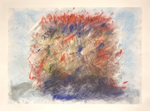 260721 July 21, 2026 conte on paper 18x24" 