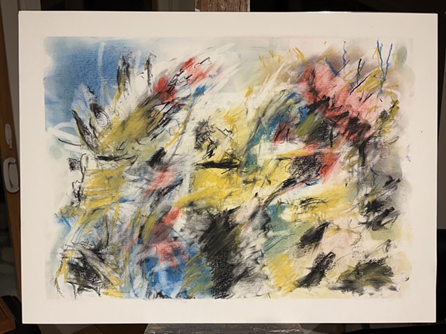 260220 February 20, 2026 conte on 18x24" Bee