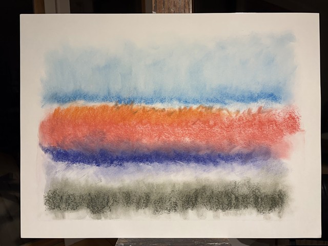 251128 November 28, 2025 conte crayon on 18x24" Bee