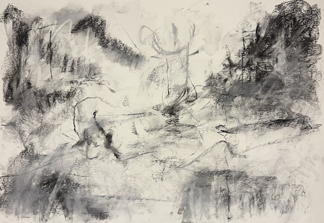 250713 July 13, 2025 conte on 18x24â€� paper 