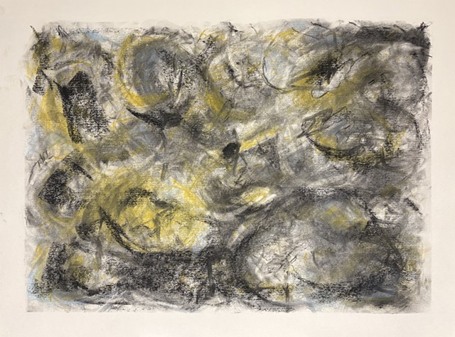 260322 March 22, 2026 conte on 18x24 Bee Super Deluxe Mixed Media 83 lb.