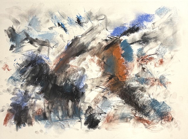 261030 October 30, 2026 conte on 18x24" Bee paper