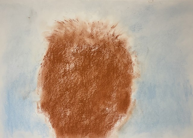 251207 December 7, 2025 conte 18x24 self portrait