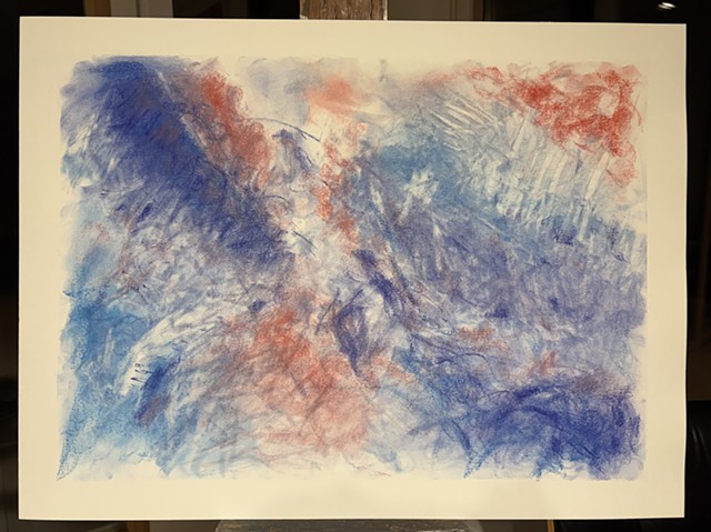 260612 June 12, 2026 conte on 18x24" Bee paper