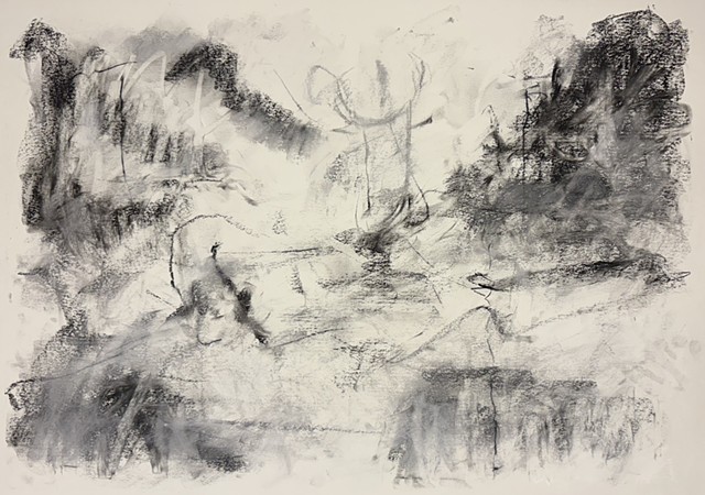 250713 July 13, 2025 conte on 18x24â€� paper 
