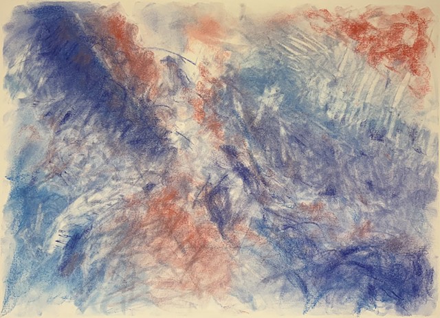 260612 June 12, 2026 conte on 18x24" Bee paper