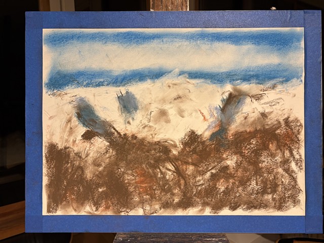 260228 February 18, 2026 conte on 18x24 Bee paper