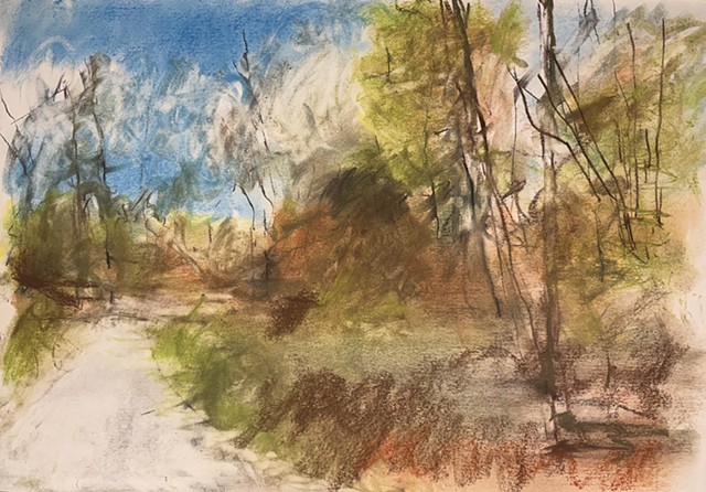 250506 May 6, 2025 conte 18x24” le chien dans la campagne