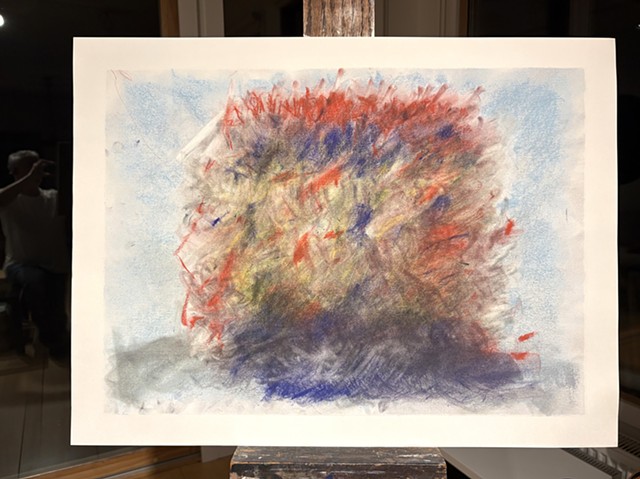 260721 July 21, 2026 conte on paper 18x24" 
