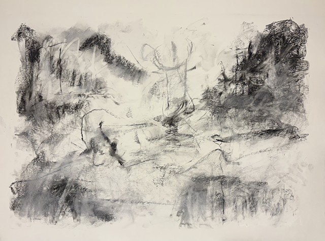 250713 July 13, 2025 conte on 18x24â€� paper 