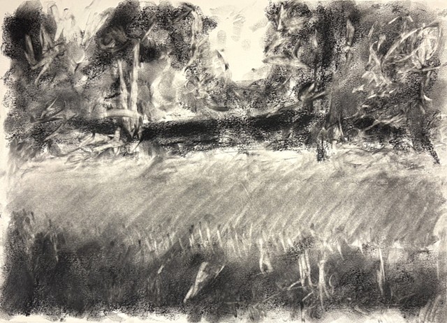 260724 July 24, 2026 conte on paper 18x24"