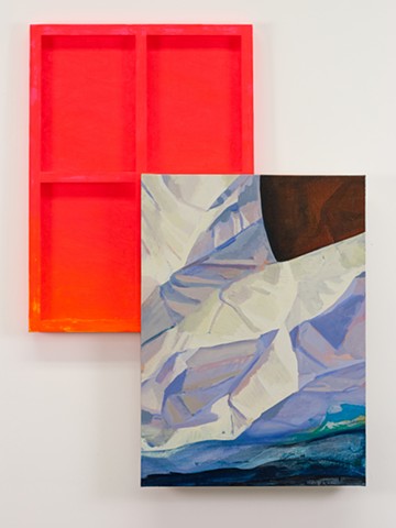 Glacier
Oil on Canvas over Wood Panel (In 2 Parts)
34” x 22”
2019