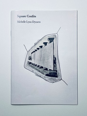 Square Confits, limited edition visual poetry pamphlet, published by Overground Underground Books, 2022