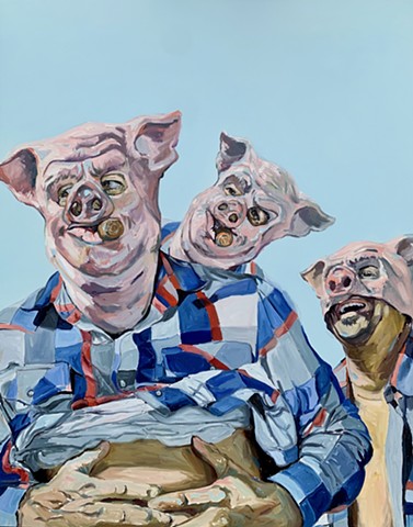 SOLD - Three Little Pigs: See No Evil, Hear No Evil, Speak No Evil
