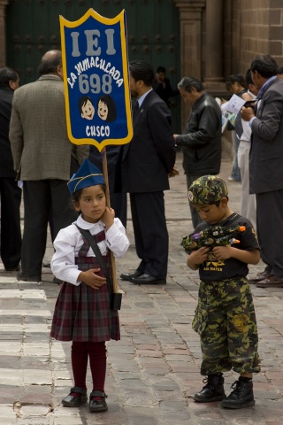 Peruvian Children in Parade