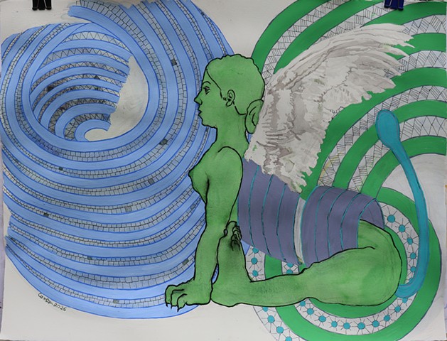 green sphinx