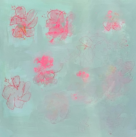 green and pink