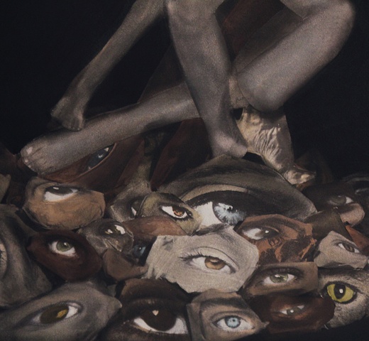 Detail of "someONE not someTHING  (Croaked)"