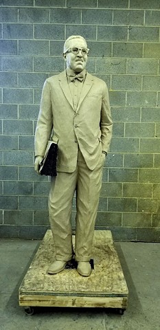 Thurgood Marshall Memorial, life-sized bronze figure sculpture by Lynn Liverton