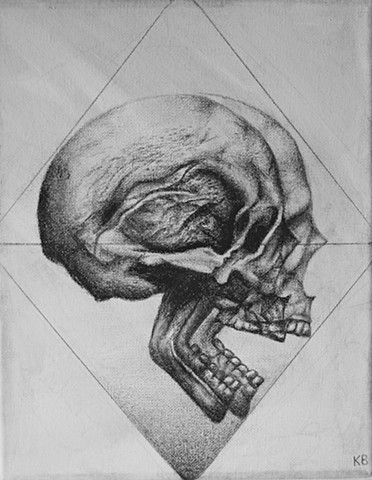 original drawing, canvas, sketch, surreal, surrealism, psychadelia, skull art, fine art drawing, charcoal, pencil, ink, portland oregon