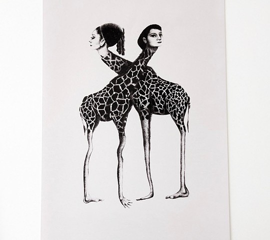 "The Two Audreys" Print