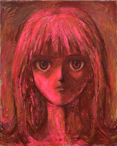 Fluorescent pink head