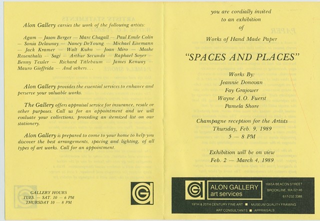 Alon Gallery Show - Spaces and Places