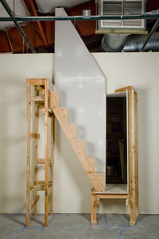 wall penetration with staircase