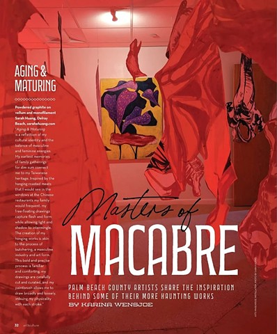 Sarah E. Huang Featured in Art&Culture Magazine's "Masters of Macabre" Fall 2023