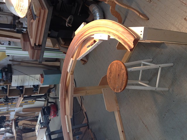 work station for carving arches