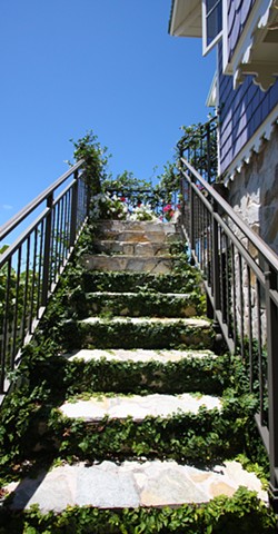 stairs to guest house