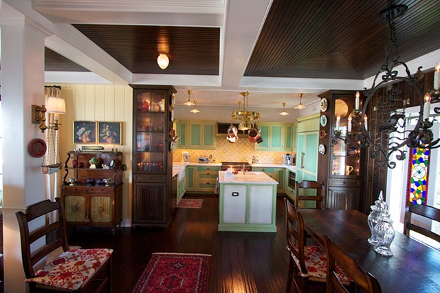 kitchen and dining room