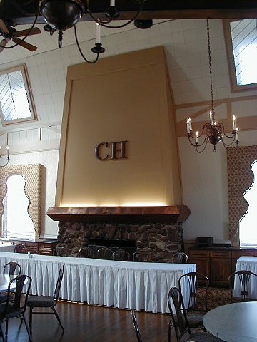 mantel before renovation