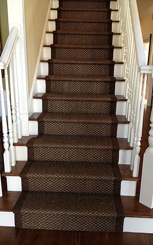 bound sisal stair runner