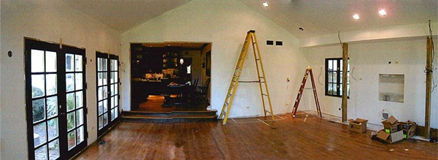 family room, before