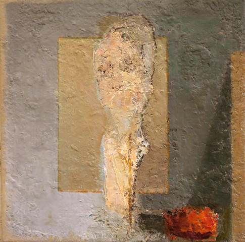 bust (self portrait with persimmon)