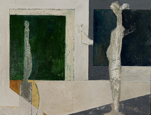 interior with gothic figures