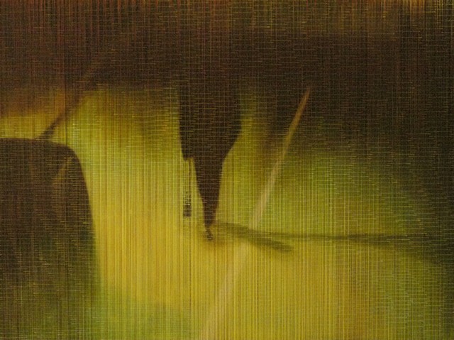 oil painting of cell phone video still - surveillance